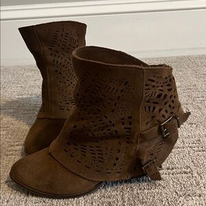 Naughty Monkey Brown Suede Ankle Boots